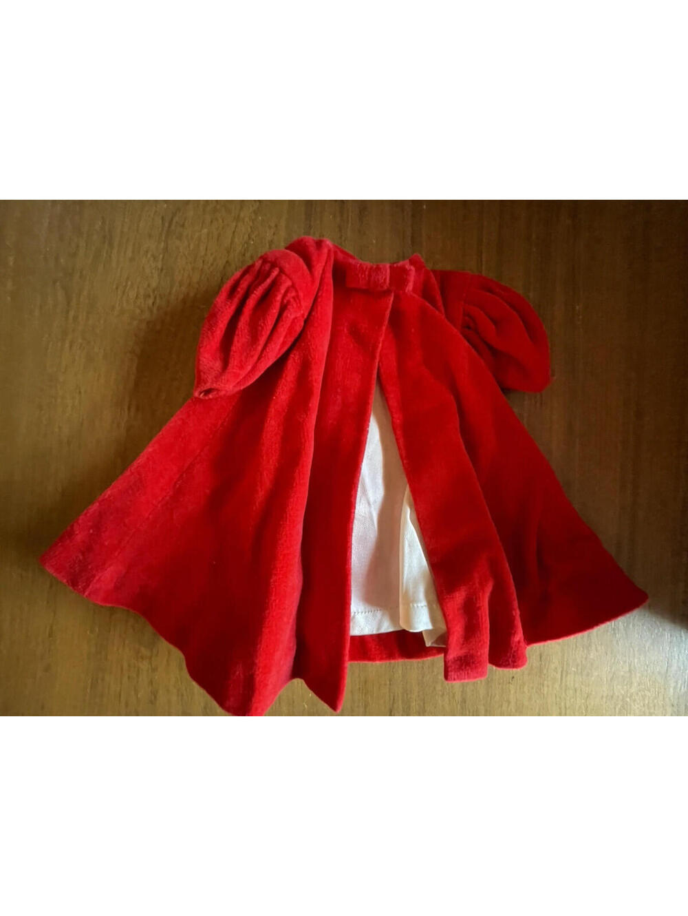 Barbie Doll Red Velvet Coat #939 Red Flare Red Velvet Coat Vintage Doll 1960's